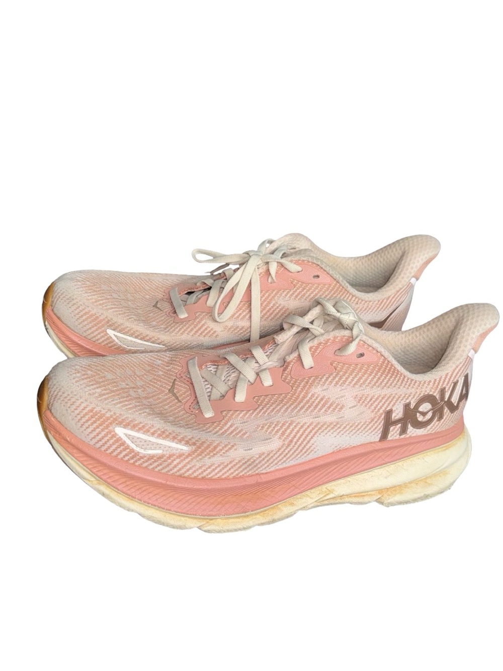 HOKA Clifton 9 Women’s Pink Running Shoes Size 10B